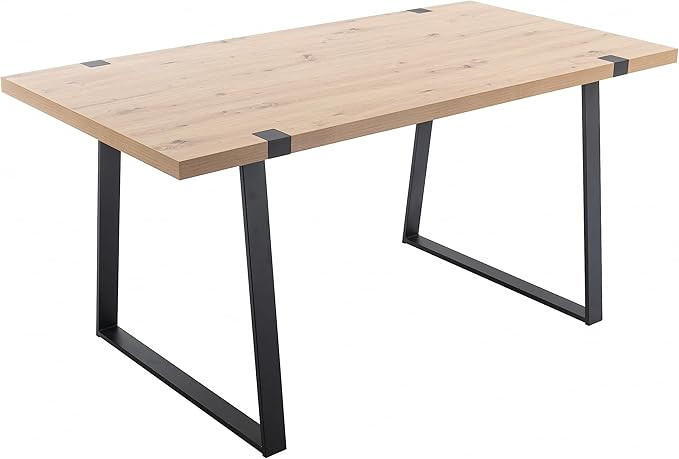 Wahson Wood Dining Table, 63” Modern Dining Table, for Kitchen, Living Room, Light Oak | Amazon (US)