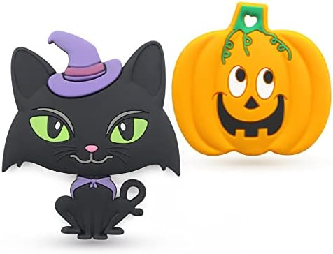 Teething Toys for Babies, PAPACHOO 2 Pack Halloween Soft Silicone Baby Soothing Teether Chew Toys... | Amazon (US)