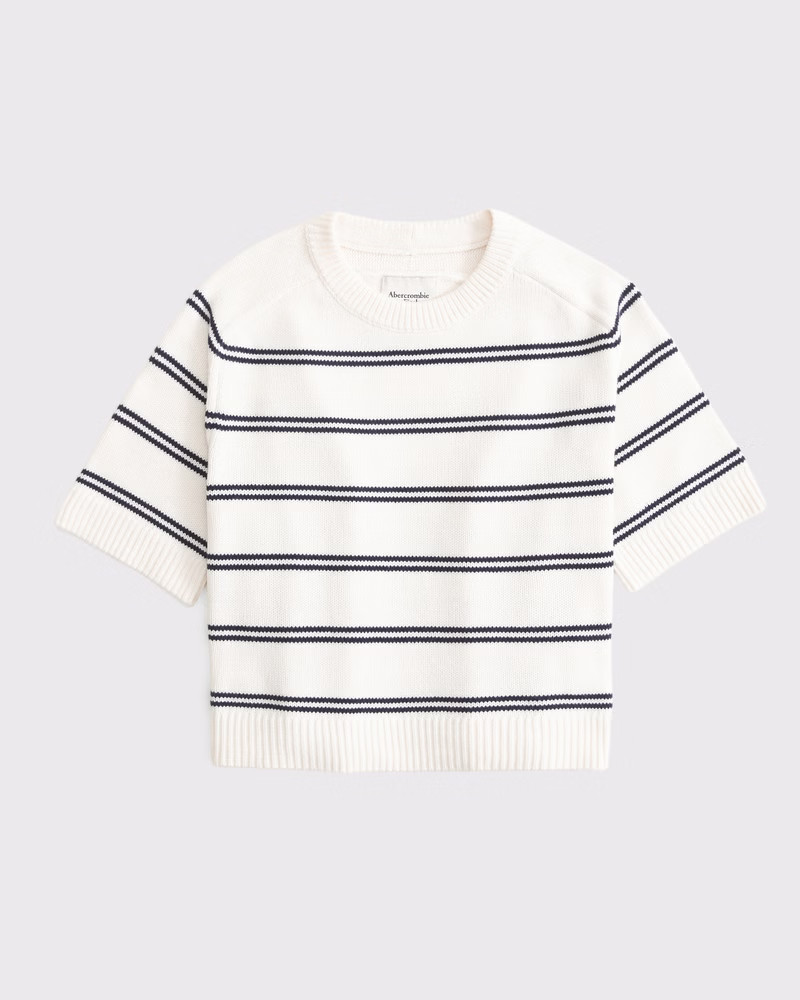 The A&F Madeline Crew Sweater Tee | Abercrombie & Fitch (US)