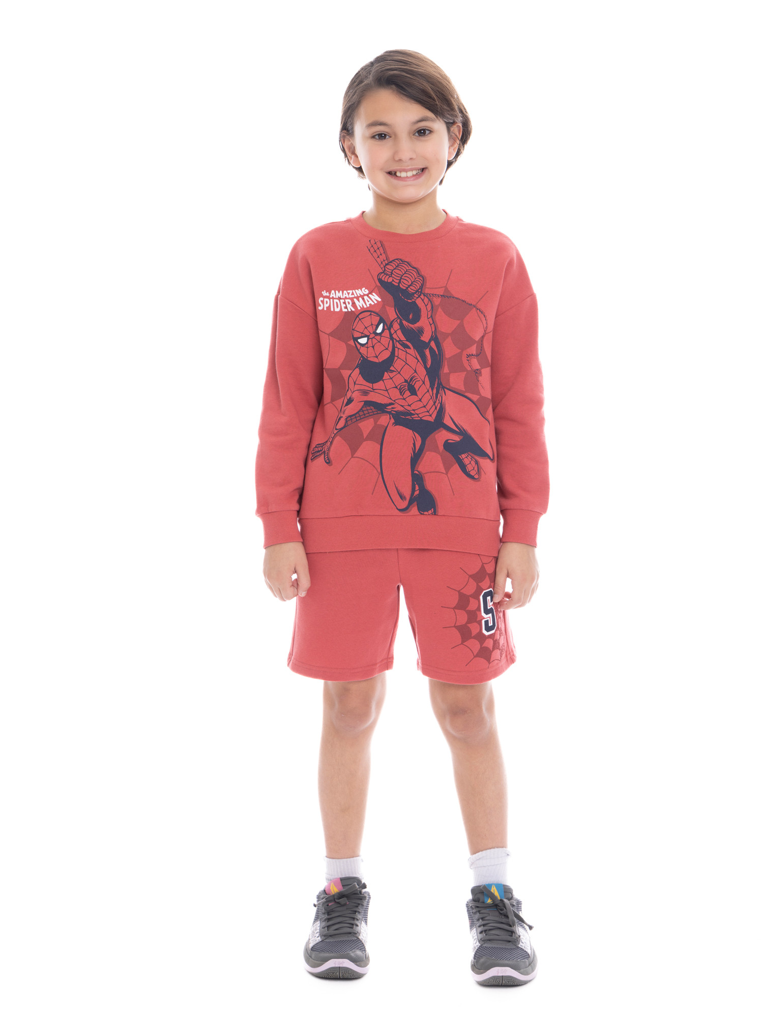 Spider-Man Boys' Short Sleeve Graphic Tee and Shorts Set, 2-Piece, Sizes 4-10 | Walmart (US)