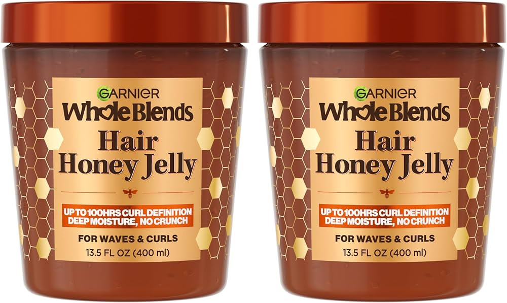 Garnier Whole Blends Hair Honey Jelly for Defining Waves and Curls, Hair Gel for Up to 100HRs Cur... | Amazon (US)