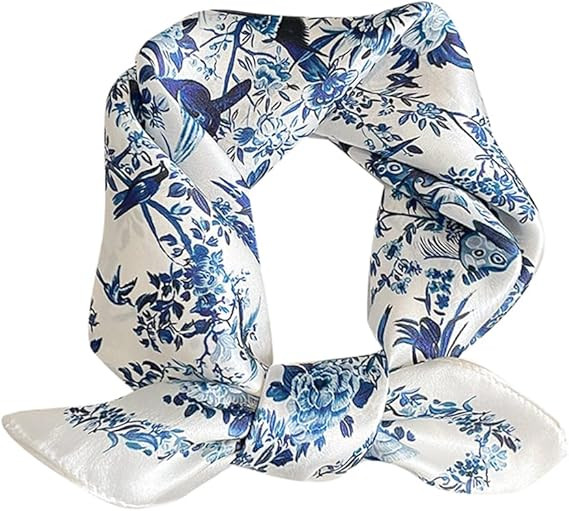 MEISEE 100% Mulberry Silk Scarfs Small Square Scarf 21" x 21" Neck Scarf Breathable Lightweight f... | Amazon (US)