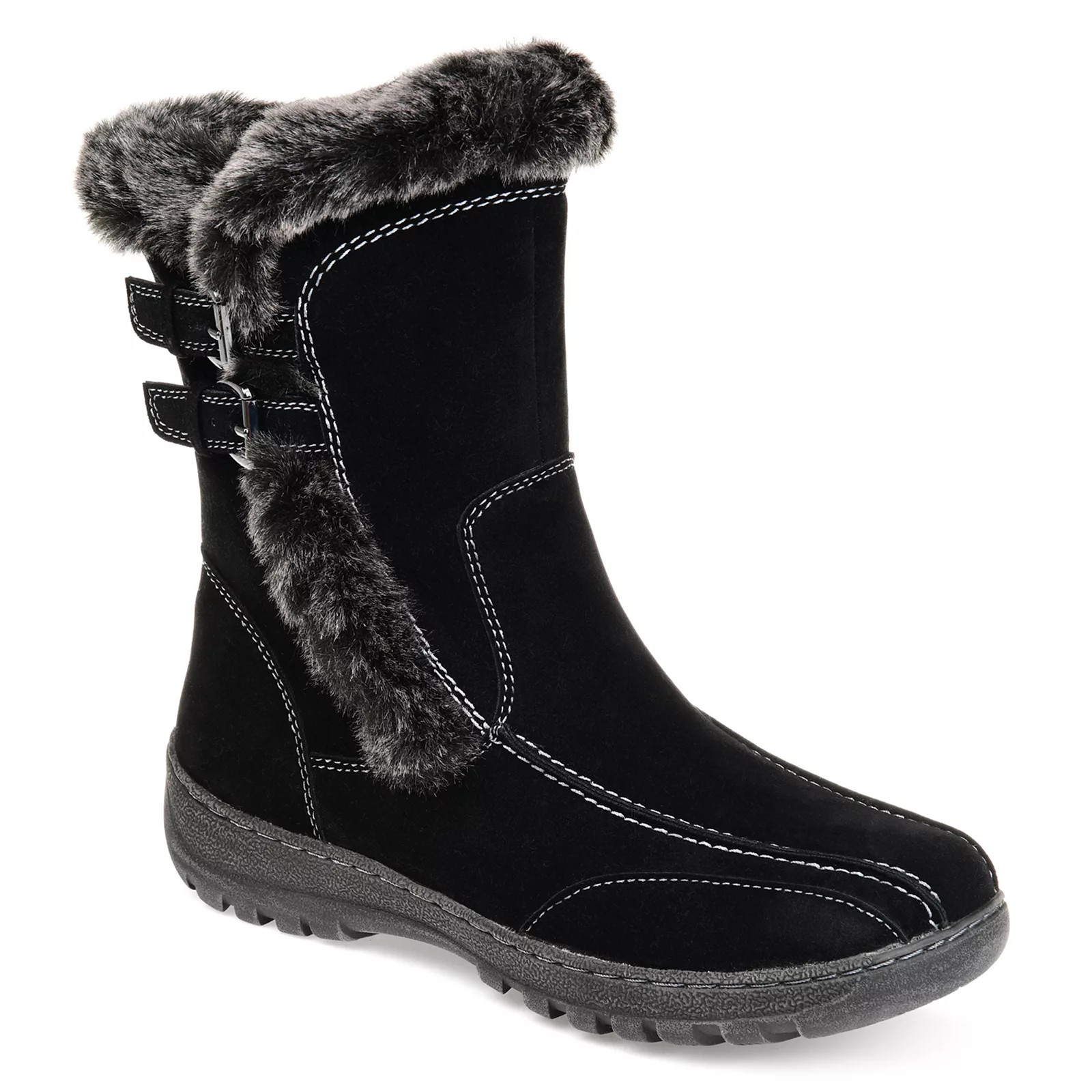 Journee Collection Takani Women's Winter Boots, Size: 7.5, Black | Kohl's