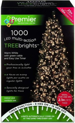 Premier 1000 LED Multi-Action TreeBrights Christmas Tree Lights Timer WARM WHITE 5053844154915 | ... | eBay UK