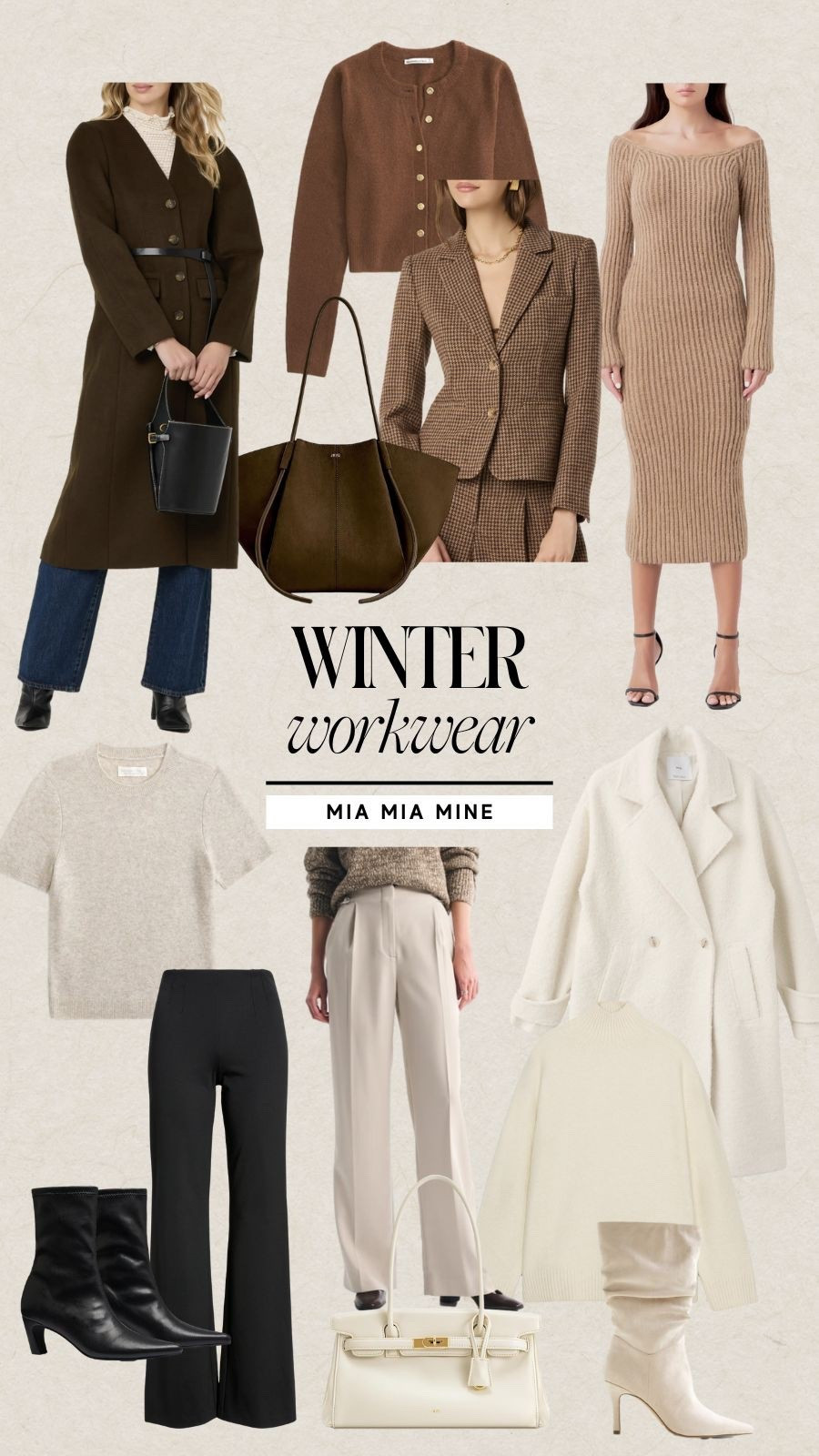 Winter workwear wardrobe
Winter office outfits
Wool coats, turtleneck sweaters, trousers, blazers, sweater dresses and more 



#LTKFindsUnder100 #LTKSeasonal #LTKWorkwear