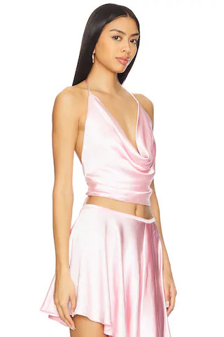 Andreama Satin Halter Top
                    
                    Bardot | Revolve Clothing (Global)