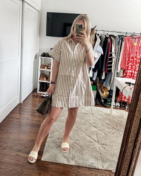 Lightweight and comfy dress from Madewell - size down, runs big. 
Use code MYSTYLEDIARIES10 to save on the sandals 


#LTKsalealert #LTKfindsunder100