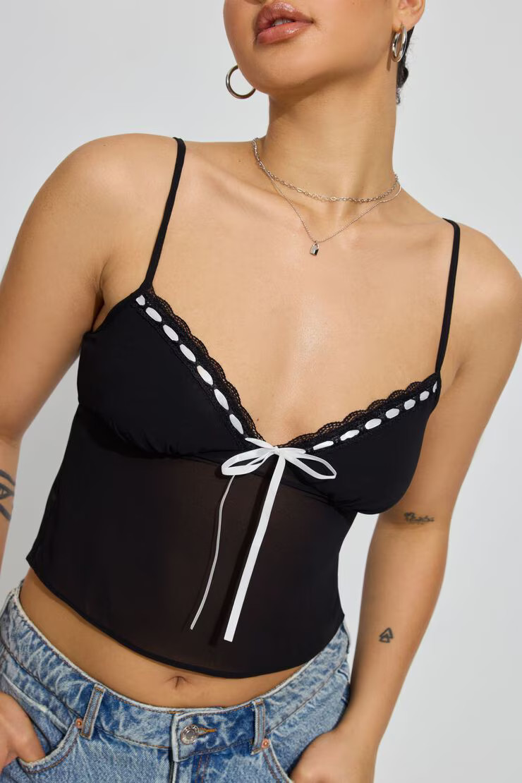 Georgette Tie Cami | Garage Clothing
