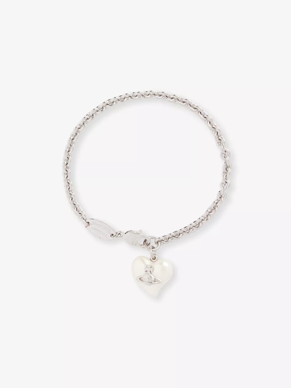 Sheryl brass and faux-pearl bracelet | Selfridges