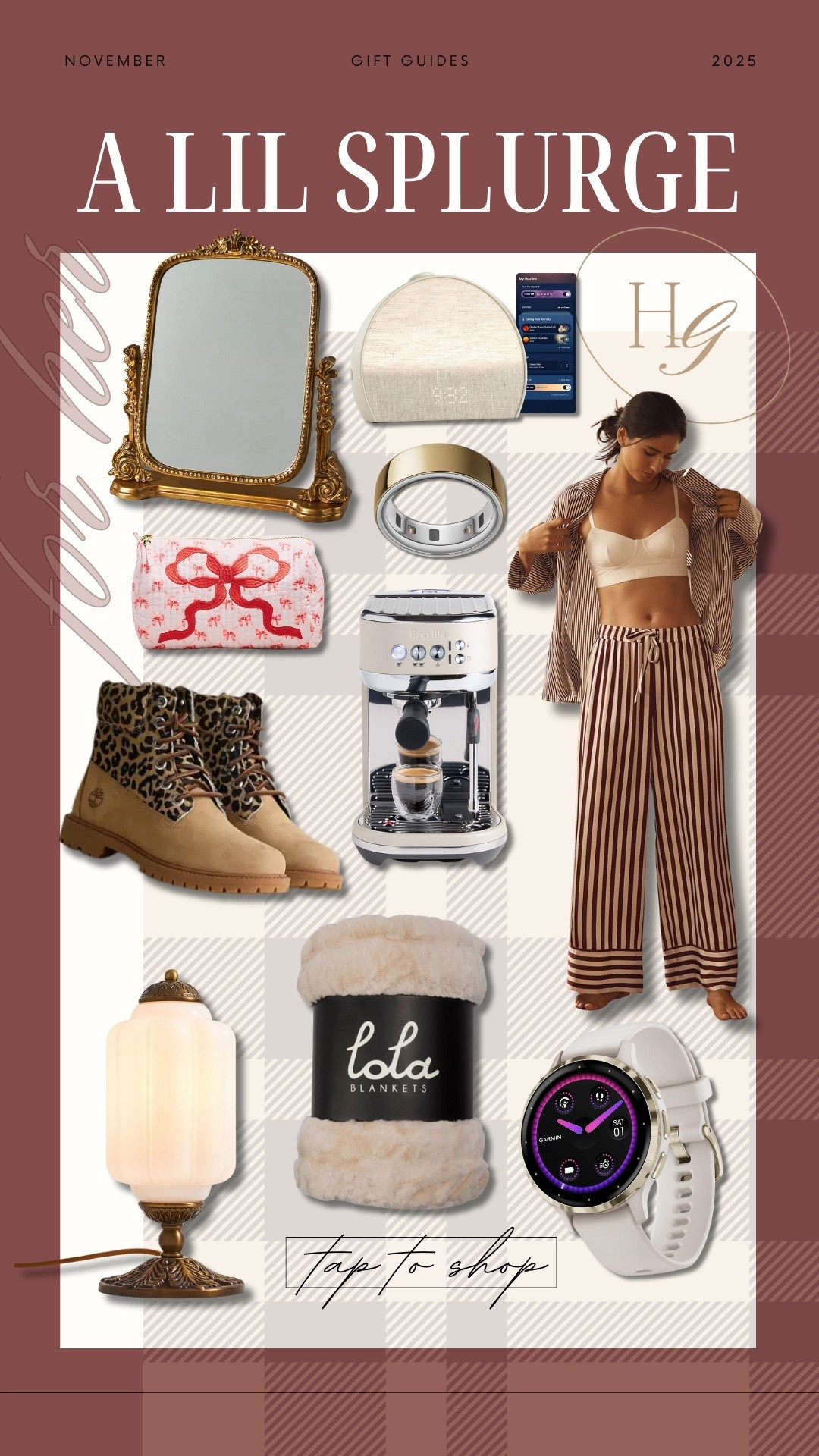 A lil splurge gift guide - for her 🤎🎁🎀 lots of it on sale!!! 🙌🏼 

Lola blankets code : HOLLEY55 ✨

Christmas / holiday / anthro / garmin / Holley Gabrielle 

#LTKCyberWeek #LTKGiftGuide #LTKHoliday