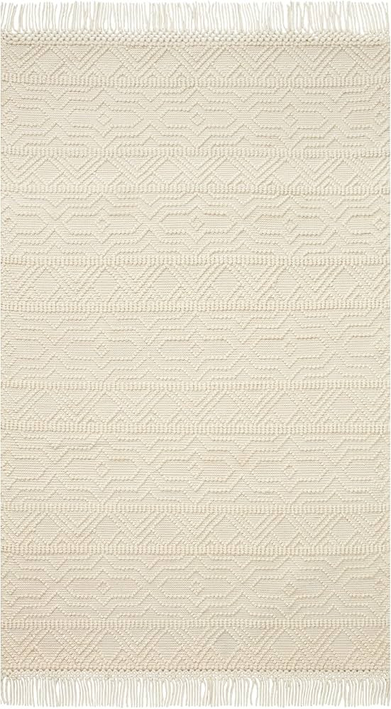 Loloi II Noelle Collection NOE-04 Ivory/Ivory 4'-0" x 6'-0" Accent Rug | Amazon (US)