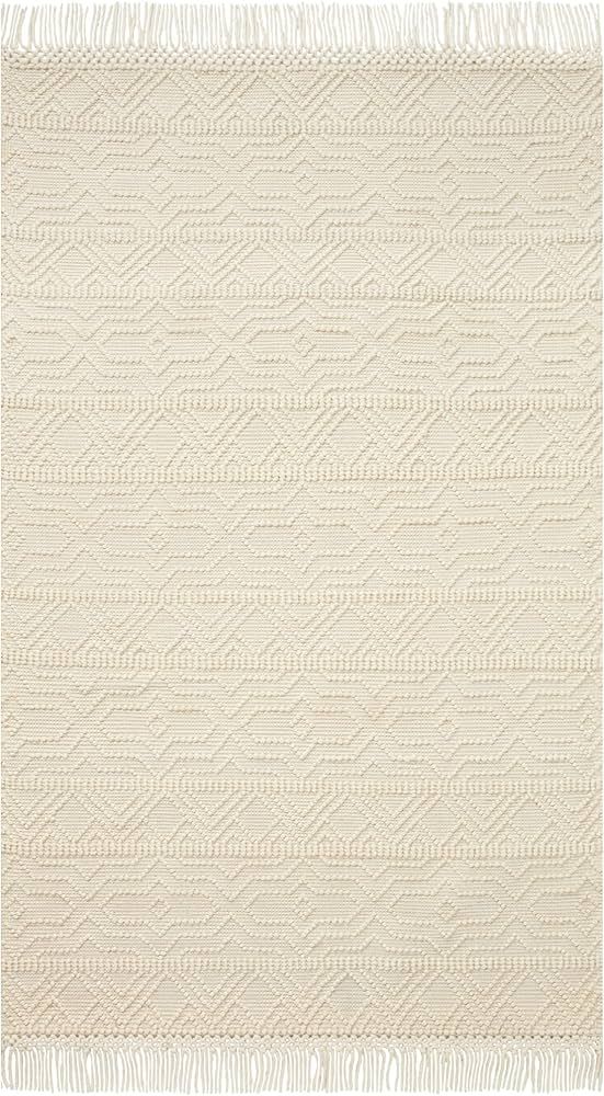 Loloi II Noelle Collection NOE-04 Ivory/Ivory 4'-0" x 6'-0" Accent Rug | Amazon (US)