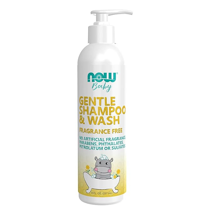 NOW Baby, Gentle Shampoo & Wash, Fragrance Free with No Artificial Fragrance, Parabens, Phthalate... | Amazon (US)
