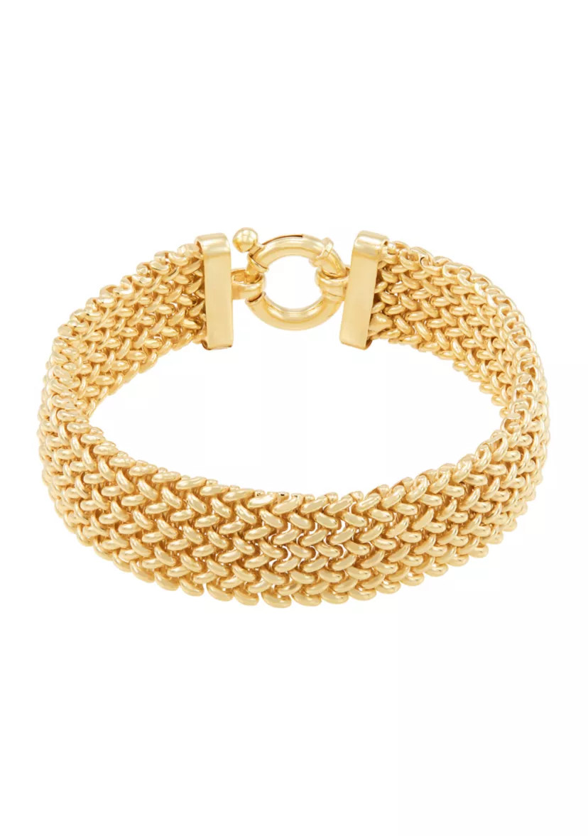Hollow Domed Woven Bracelet | Belk
