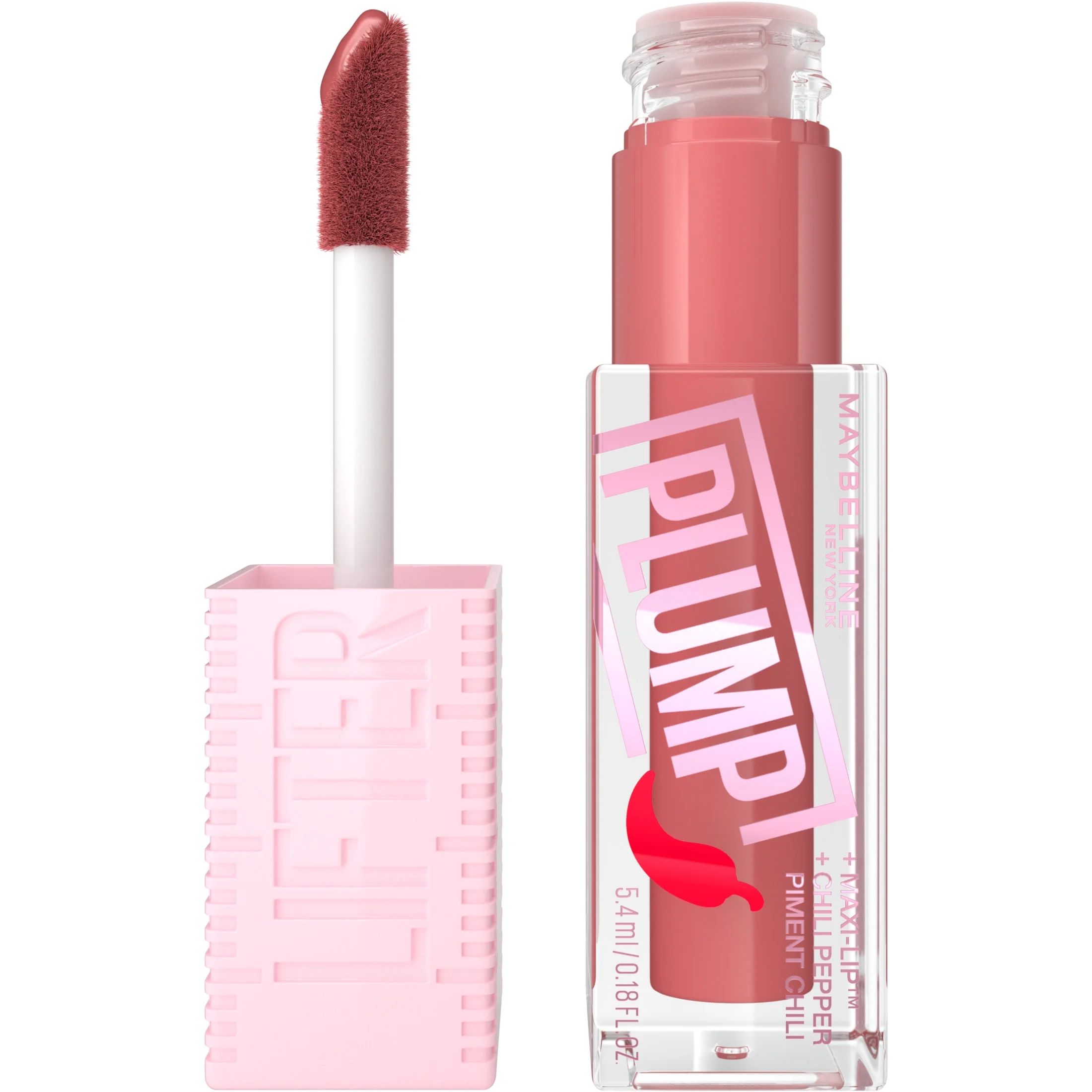 Maybelline Lifter Plump Lasting Lip Gloss, Peach Fever | Walmart (US)