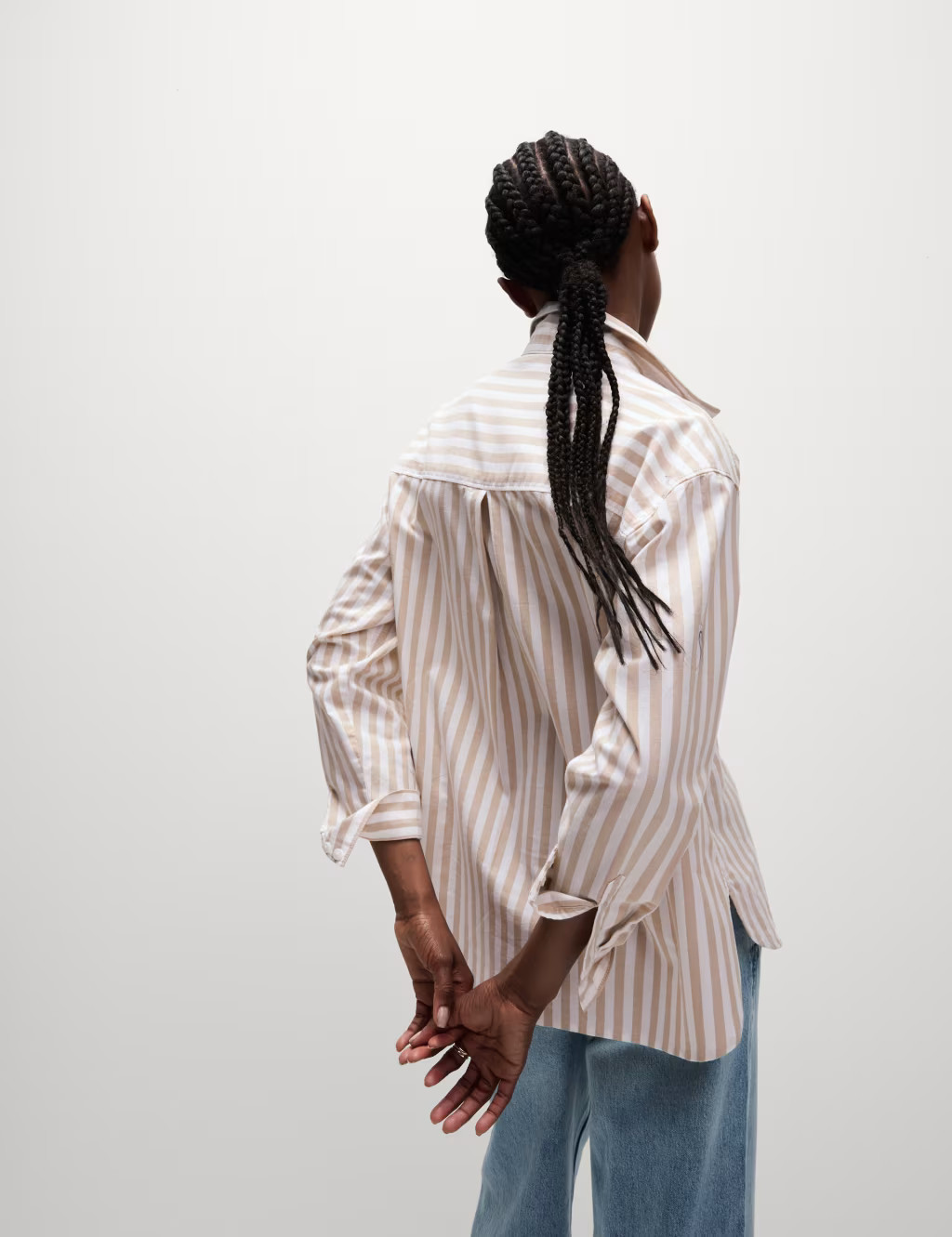 Pure Cotton Striped Oversized Shirt | Marks & Spencer (UK)