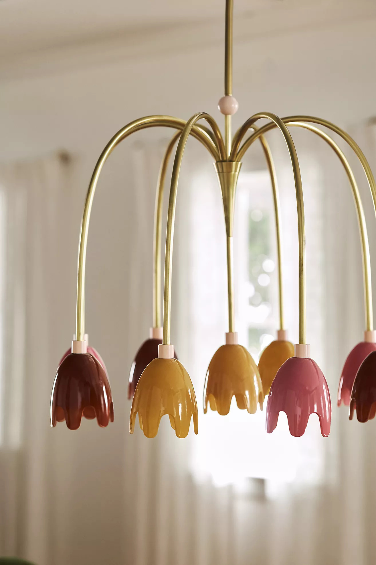 Merve Kahraman Floral Glass Chandelier | Anthropologie (US)