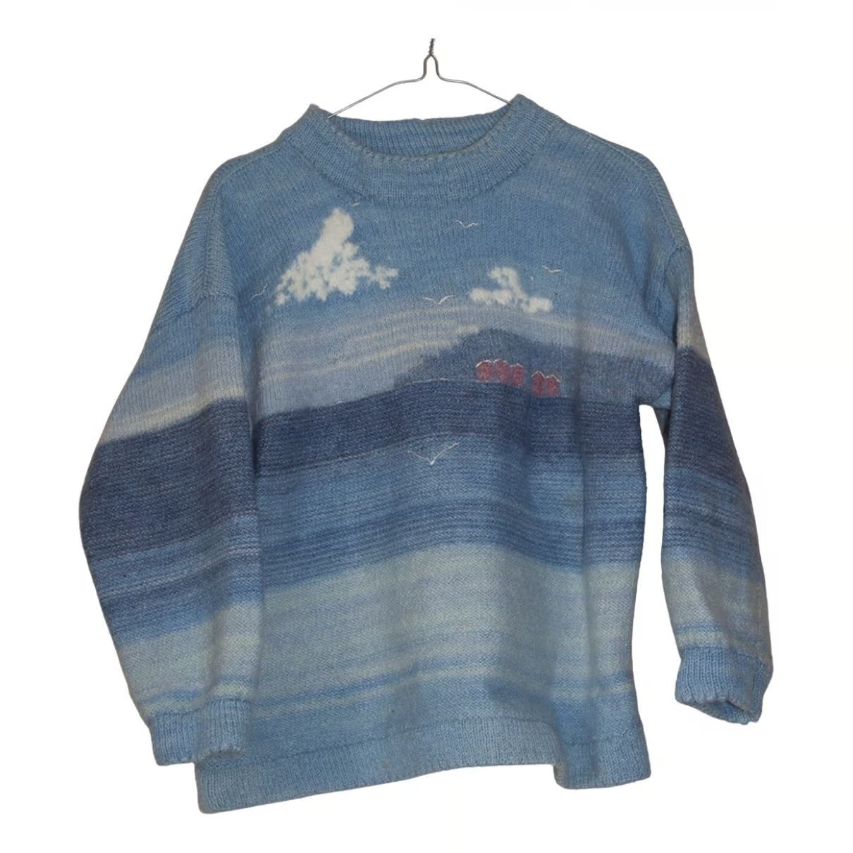 Wool sweatshirt American Vintage Blue size S International in Wool - 22572794 | Vestiaire Collective (Global)