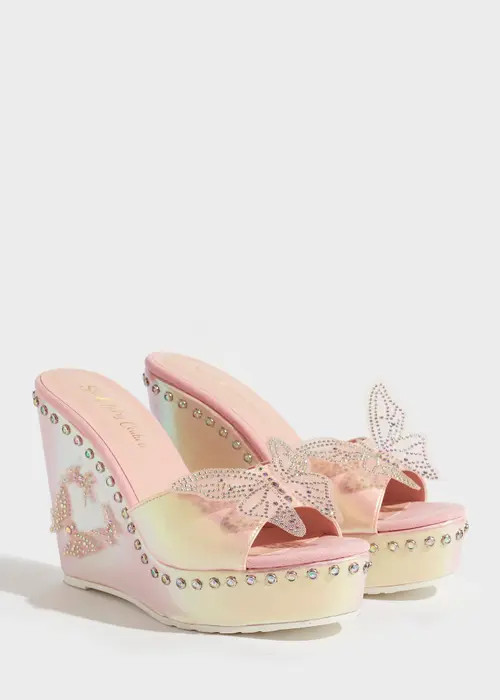 SPARKL BIANCA WEDGE in Pink at Nordstrom, Size 11 | Nordstrom