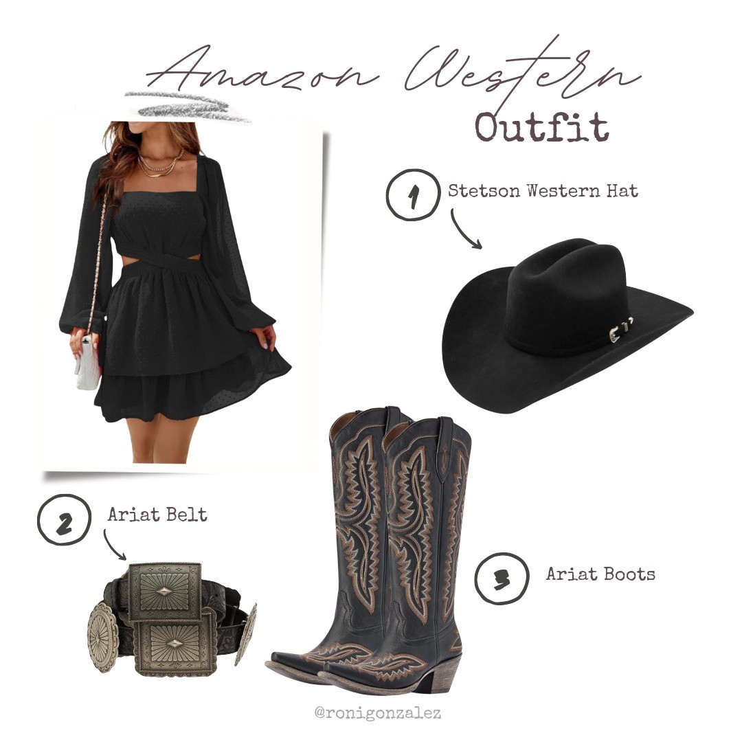 Amazon Western Outfit | County Concert Outfit | Wedding Guest Look #amazonfinds #amazon #ariat #countryconcert 

#LTKSummerSales #LTKShoeCrush #LTKStyleTip