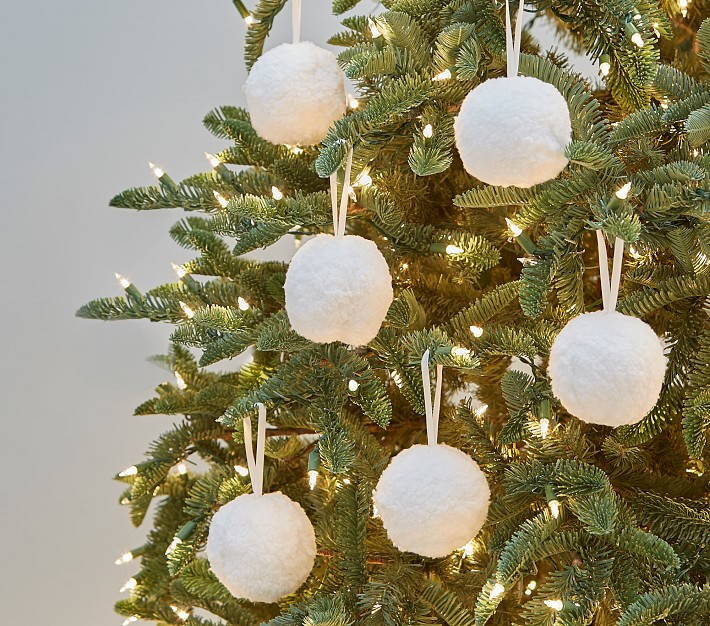 Shatterproof Sherpa Ornaments, Set of 6 | Pottery Barn Kids