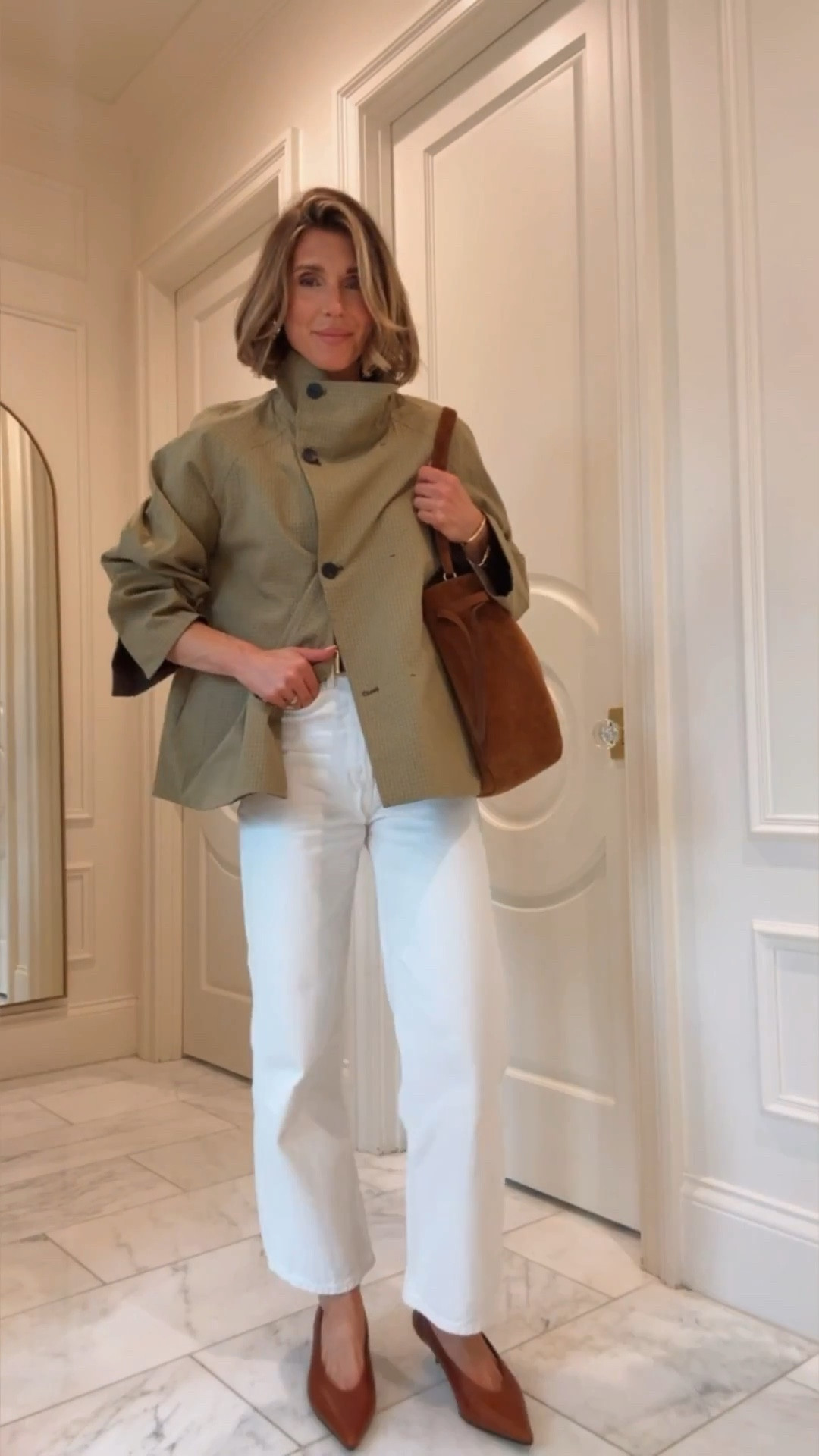 New arrivals at @Zara for spring. I'm wearing size small in top and size 2/25 in bottoms.

#LTKootd