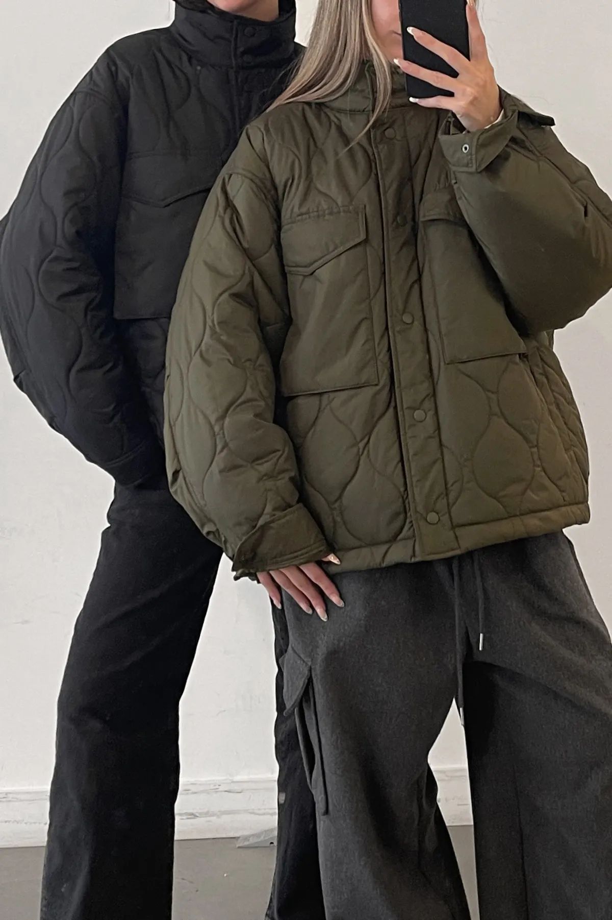 QUILTED PUFFER SHACKET | OAK + FORT