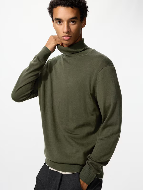Merino Turtleneck Jumper | UNIQLO (UK)