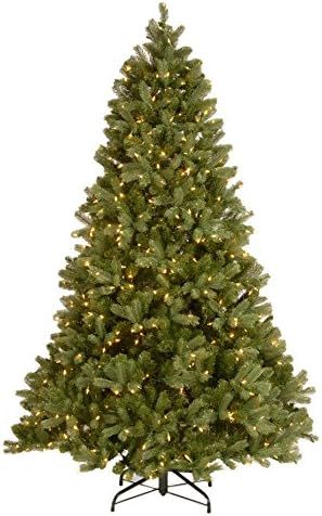 National Tree Company Pre-Lit 'Feel Real' Artificial Full Downswept Christmas Tree, Green, Dougla... | Amazon (US)