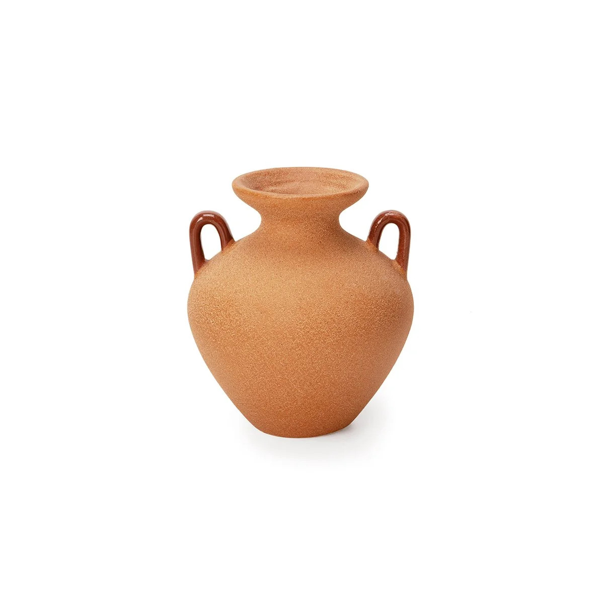 Vaso Jarro em Cerâmica Marrom Baixo - Camicado | Camicado (BR)