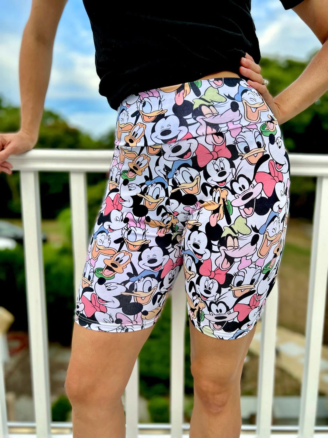 Womens Mickey Minnie & Friends Bike Shorts,mickey Biker Shorts,adult Mickey Bike Shorts, Disney B... | Etsy (US)