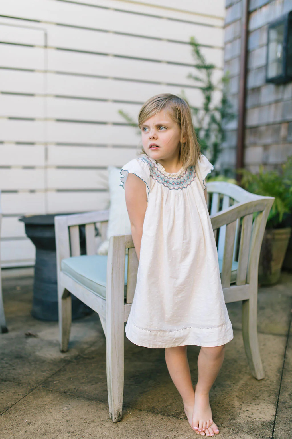 Daisy Dress in Ivory | Baybala