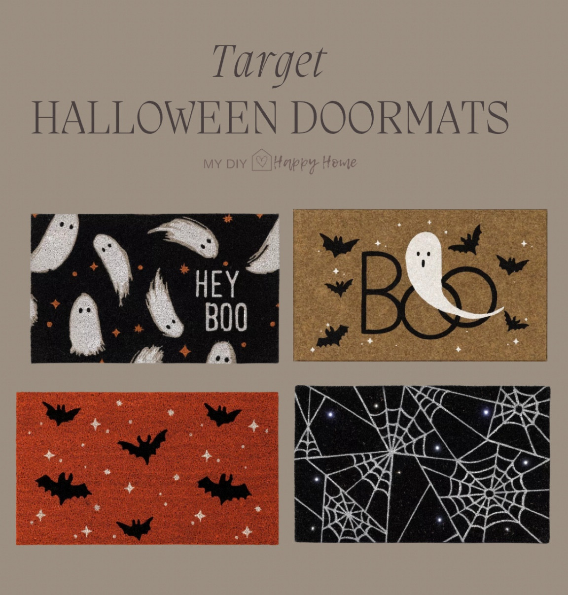 Halloween door mats from Target 🎯 

#LTKHome #LTKSeasonal #LTKFindsUnder50