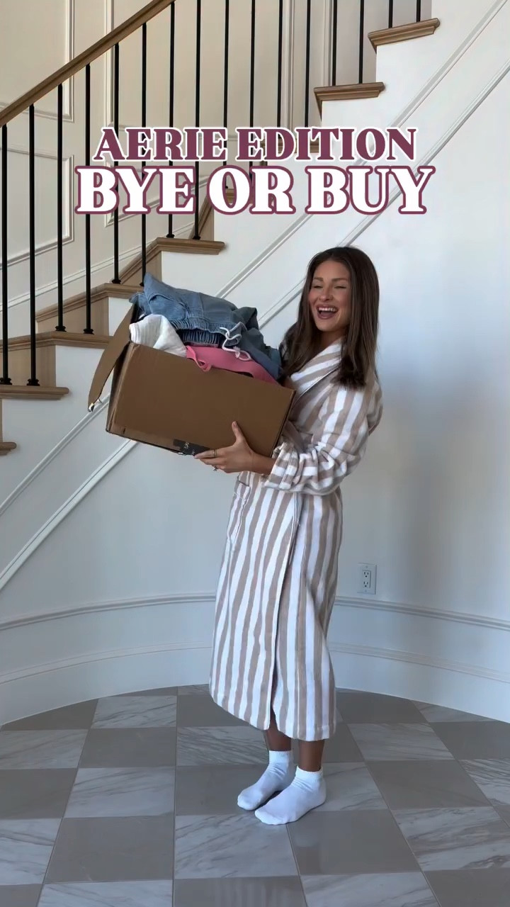 come see which comfy cute pieces from aerie I kept or returned

#LTKootd #LTKgrwm #LTKSeasonal