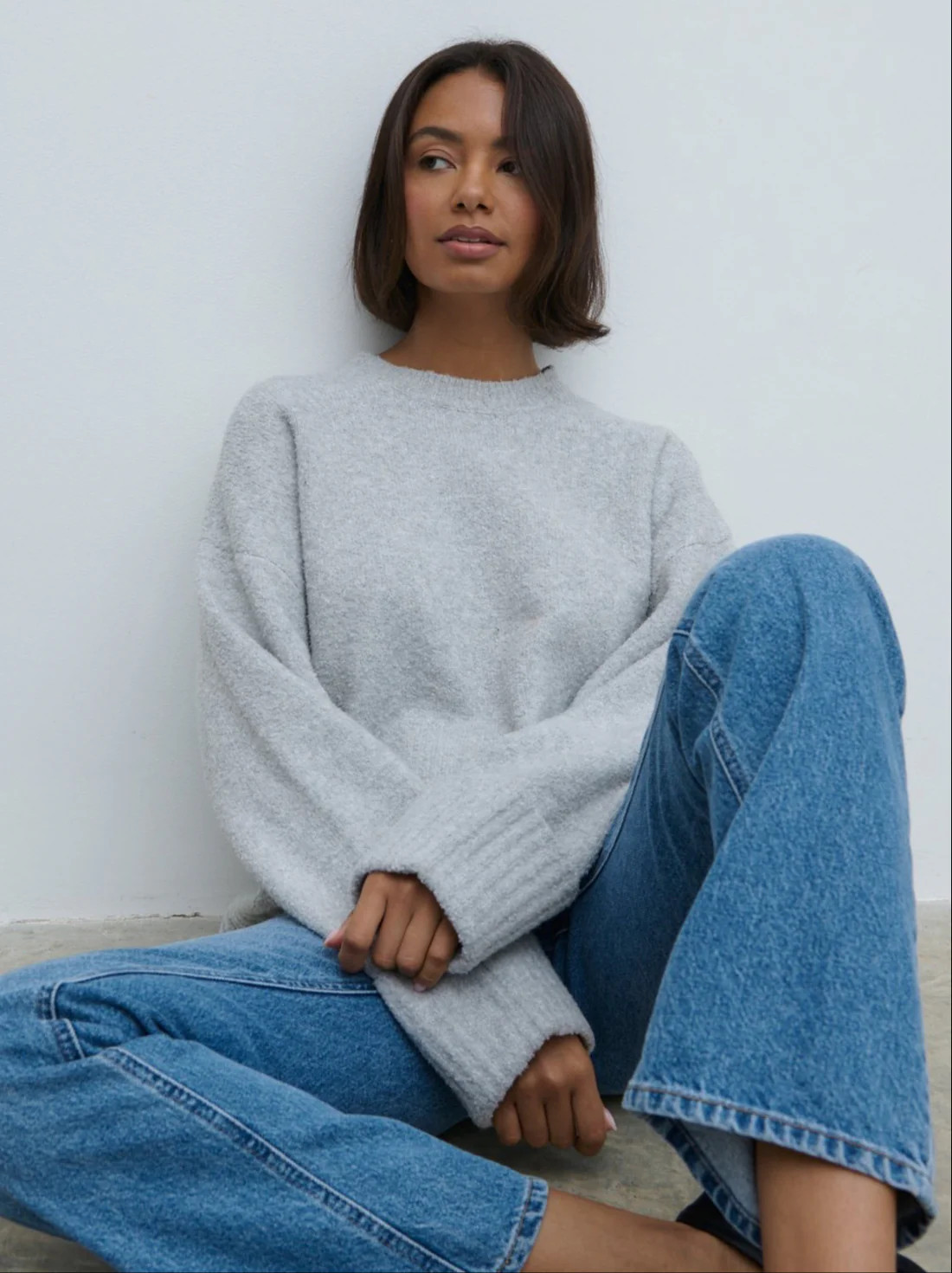 Camille Oversized Borg Jumper | Pretty Lavish (UK)
