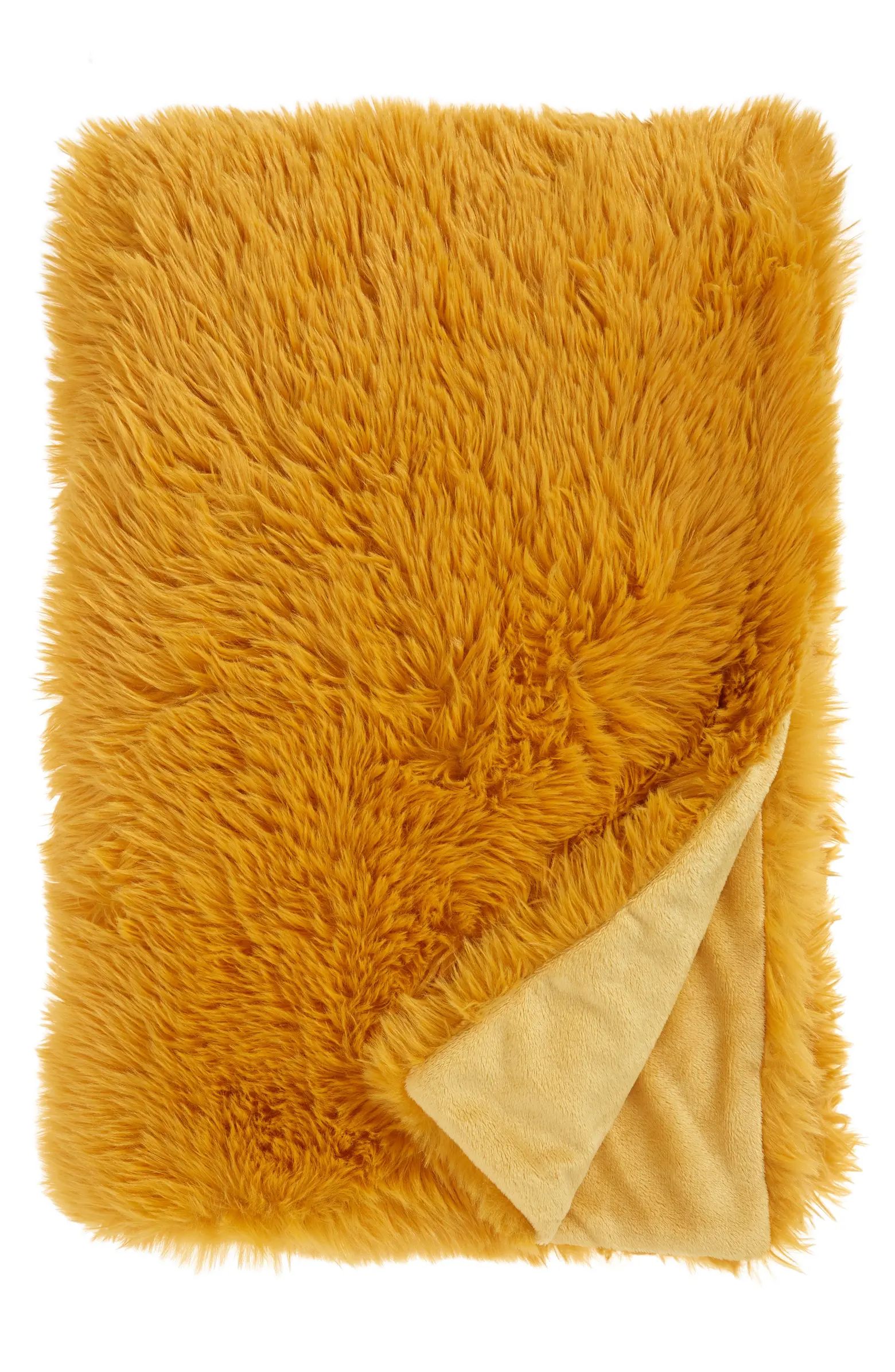 Shaggy Faux Fur Throw Blanket | Nordstrom