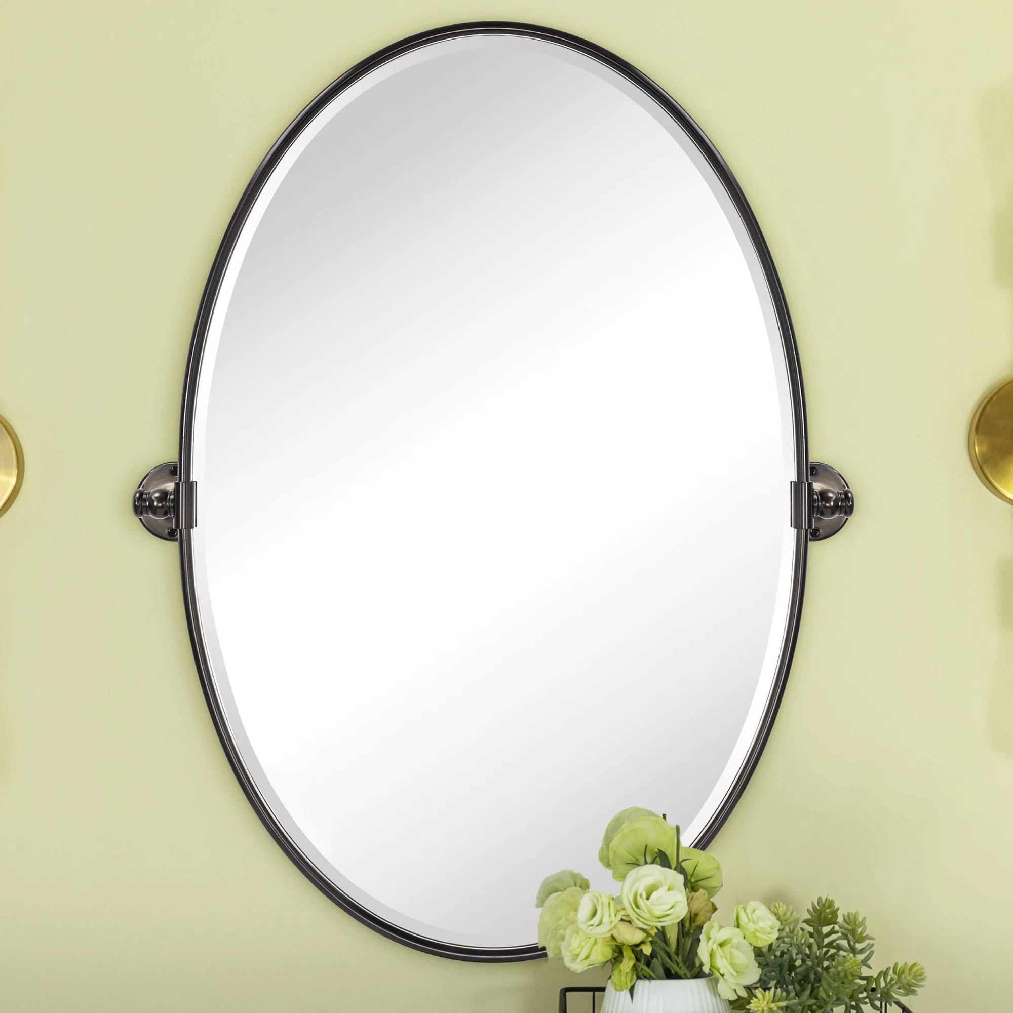 Luecinda Metal Oval Mirror | Wayfair North America