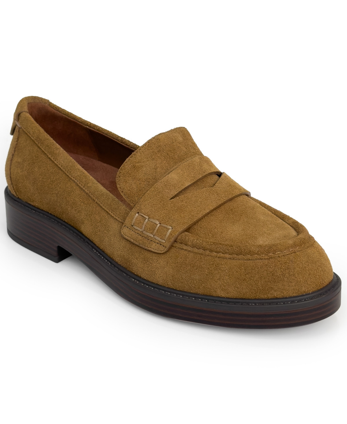 Aerosoles Women's Poeta Tailored Loafer - Tobacco suede | Macy's