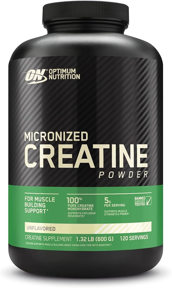 Optimum Nutrition Micronized Creatine Monohydrate Powder, Unflavored, Keto Friendly, 120 Servings... | Amazon (US)