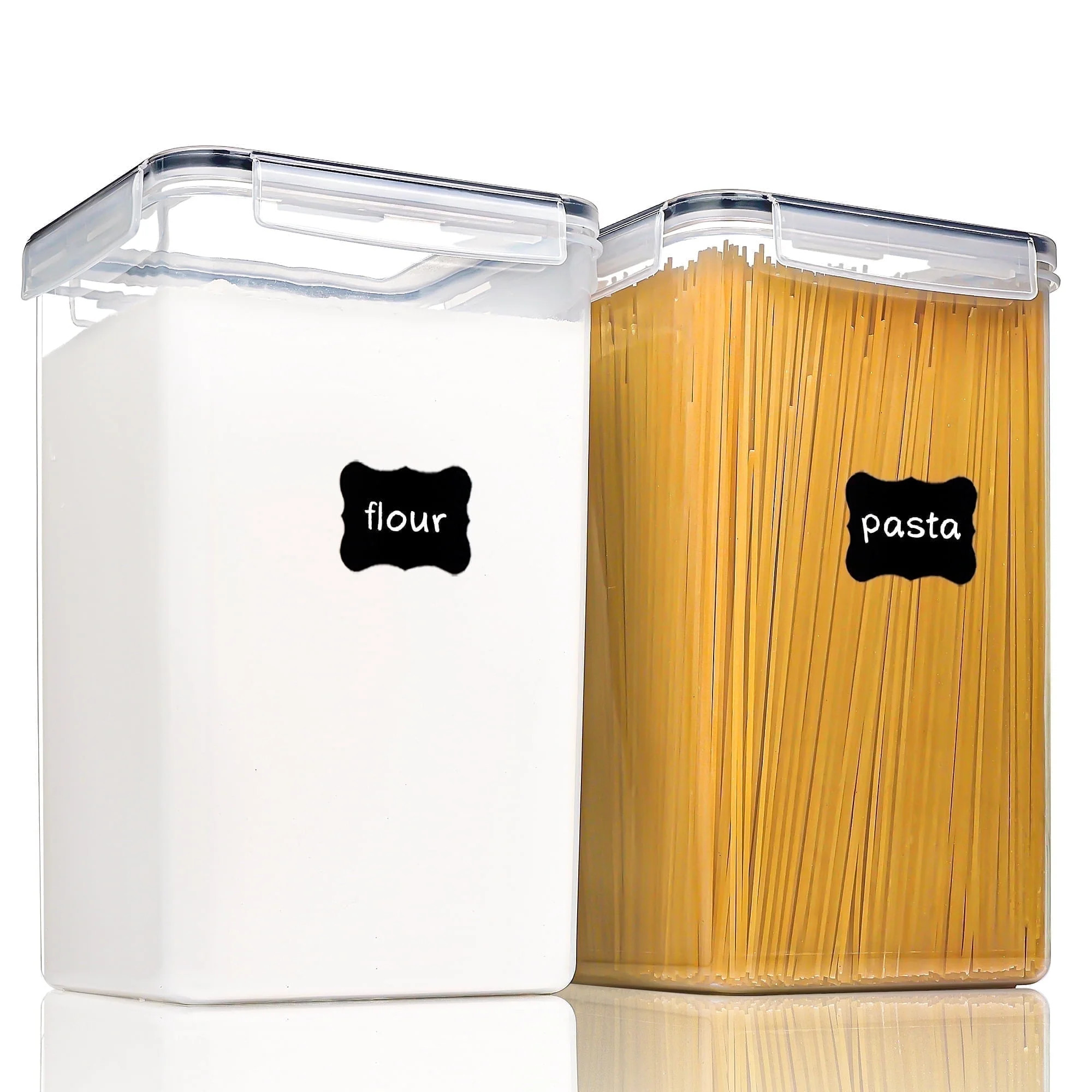 Vtopmart Airtight  Storage Canisters for Flour, Sugar, 2 Pcs Large Food Storage Containers, 6.5L ... | Walmart (US)