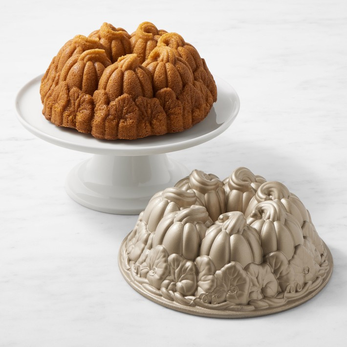 Nordic Ware Nonstick Cast Aluminum Pumpkin Bundt Cake | Williams-Sonoma
