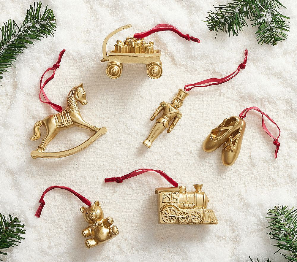 Chris Loves Julia Vintage Toy Ornaments, Set of 6 | Pottery Barn Kids