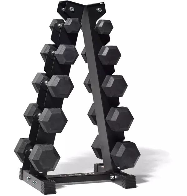 Centr 5-25LB Dumbbell Set with Rack | Dick's Sporting Goods | Dick's Sporting Goods