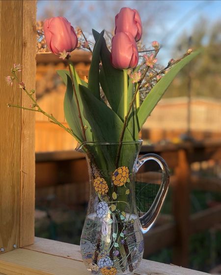 Beautiful tulips grown by @petrapetal in a beautiful @Anthropologie pitcher.  #flowers #vase #spring #zinnias 

#LTKSpringSale #LTKSeasonal #LTKstyletip