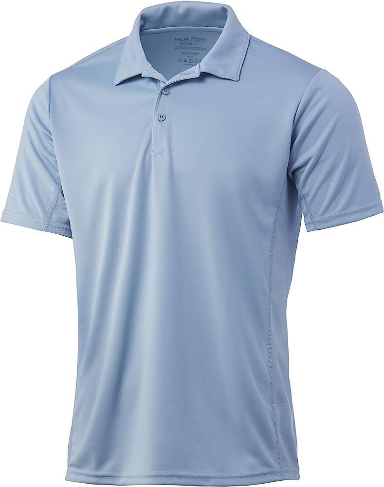 HUK Men's Icon X Polo | Fishing Shirt with +50 UPF Sun Protection | Amazon (US)