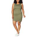 Laila Ali Adjustable Ruched Tank Dress - Green - Size 3X | HSN