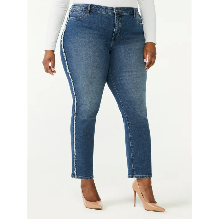 Sofia Jeans Women's Plus Size Adora High Rise Curvy Girlfriend | Walmart (US)