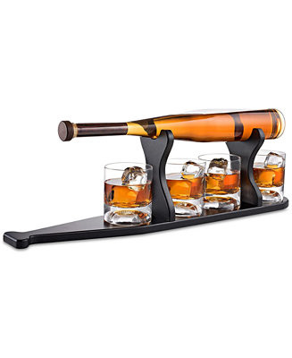 The Wine Savant Baseball Decanter & Glass Set with Stand - Macy's | Macy's