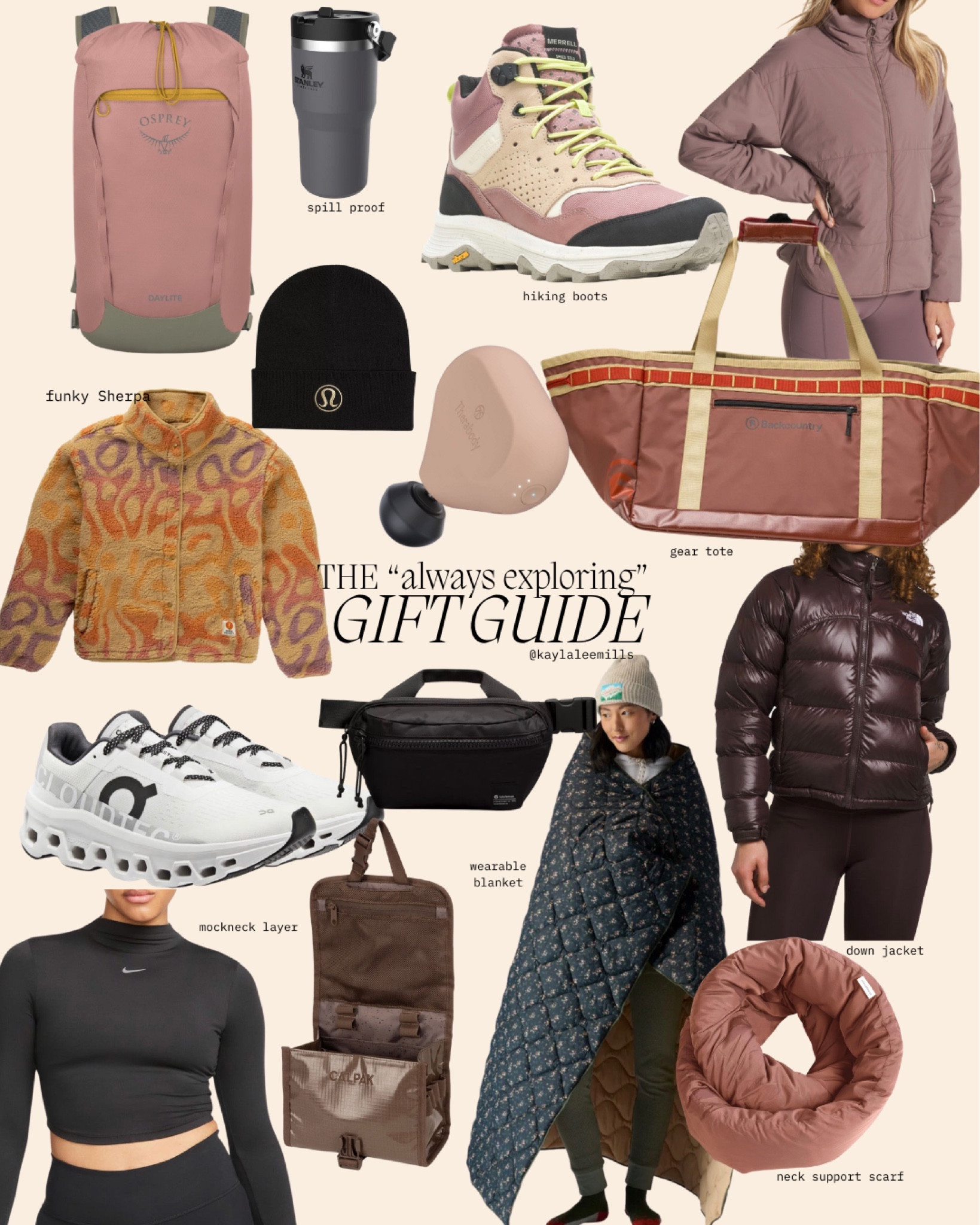 Adventure seeker gift guide for women 
Wearable blankets, hiking boots, cold weather, packing favorites #adventure #outdoors 

#LTKGiftGuide #LTKHoliday #LTKCyberWeek