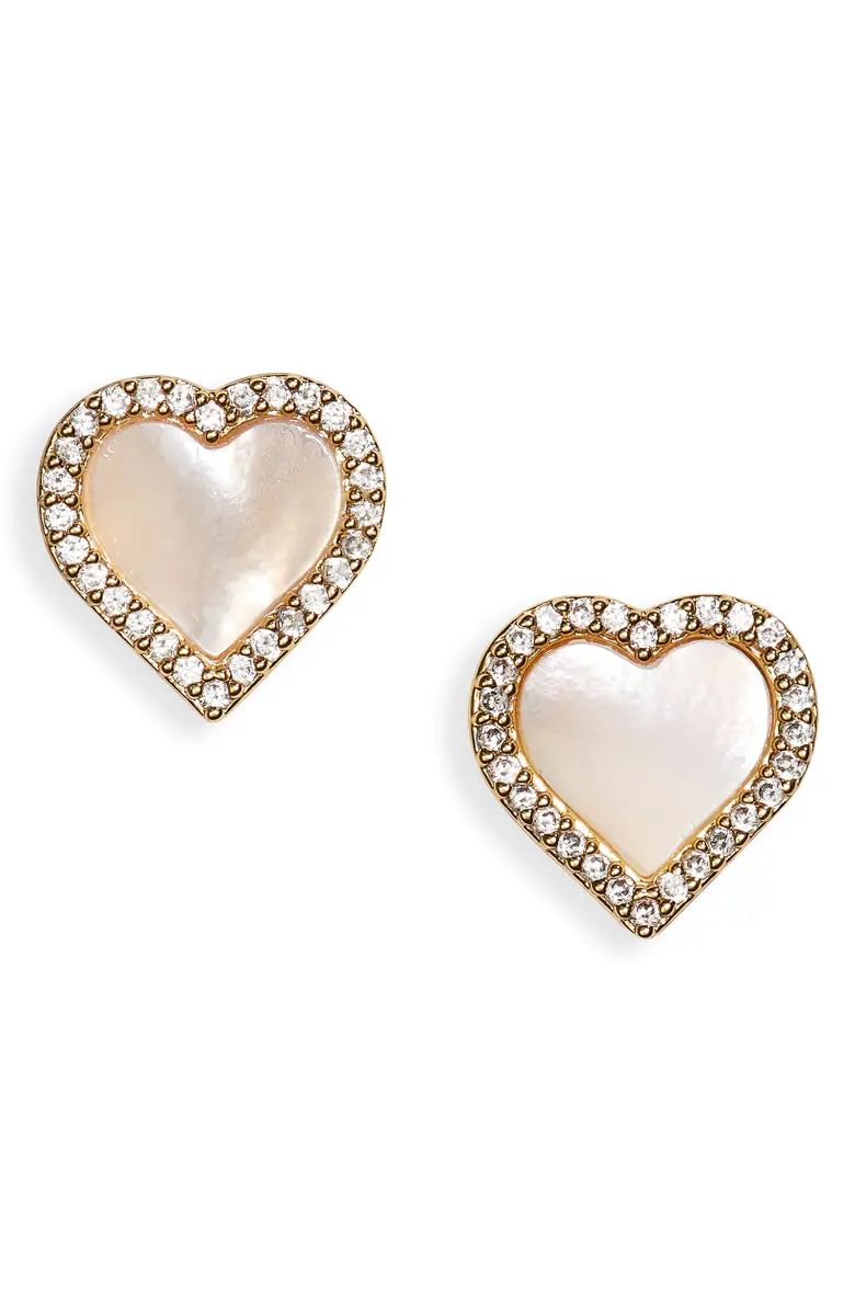crystal heart stud earrings | Nordstrom